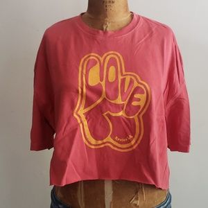 Revice Denim Peace Crop Top